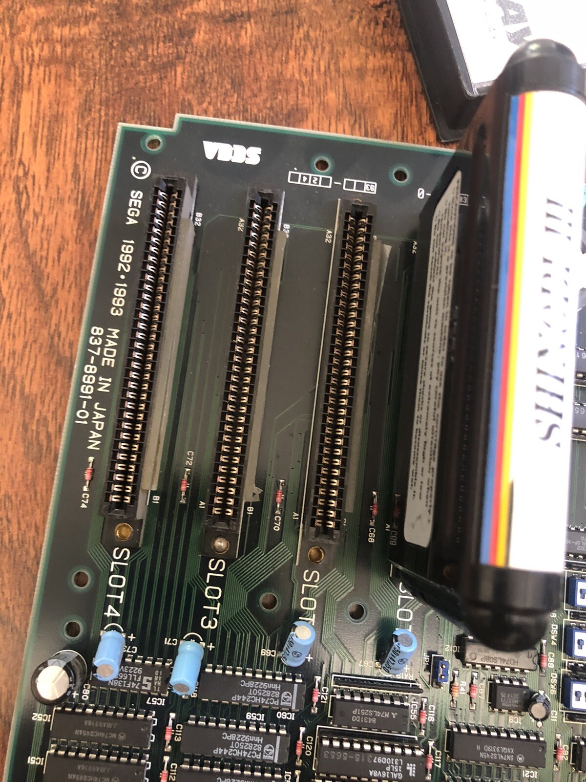 Sega Mega Play Arcade Pcb Great condition tested Working Rare with Shinobi 3