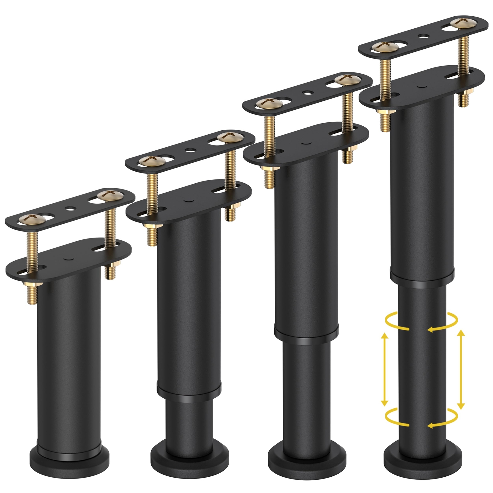 4 Pcs Adjustable Height Bed Support Legs 7.0813 Inch Bed Frame Center Support Le