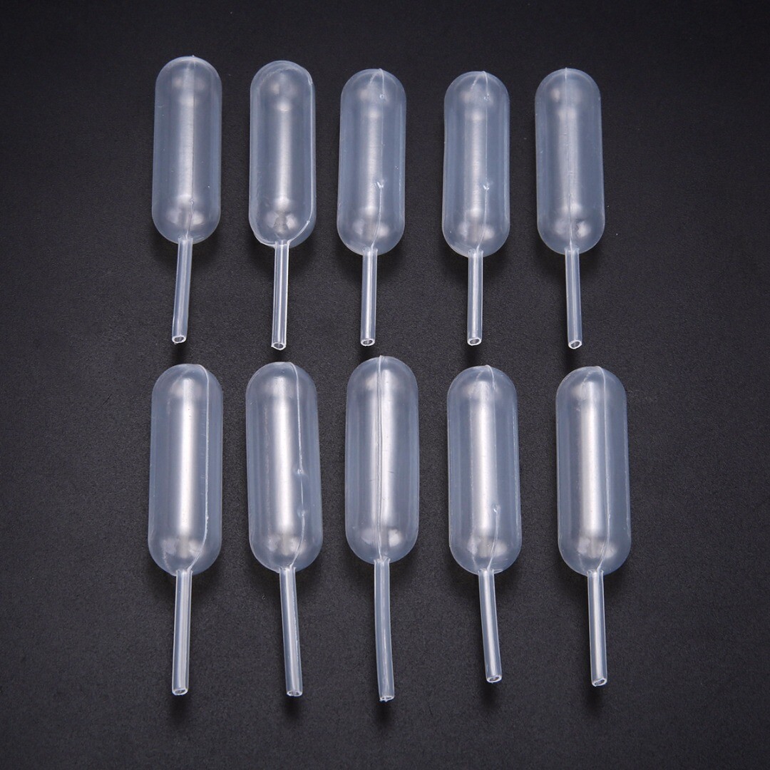 100 Pcs 4ml Plastic Squeeze Dropper Disposable Jam Transfer Pipette Cupcake Tool
