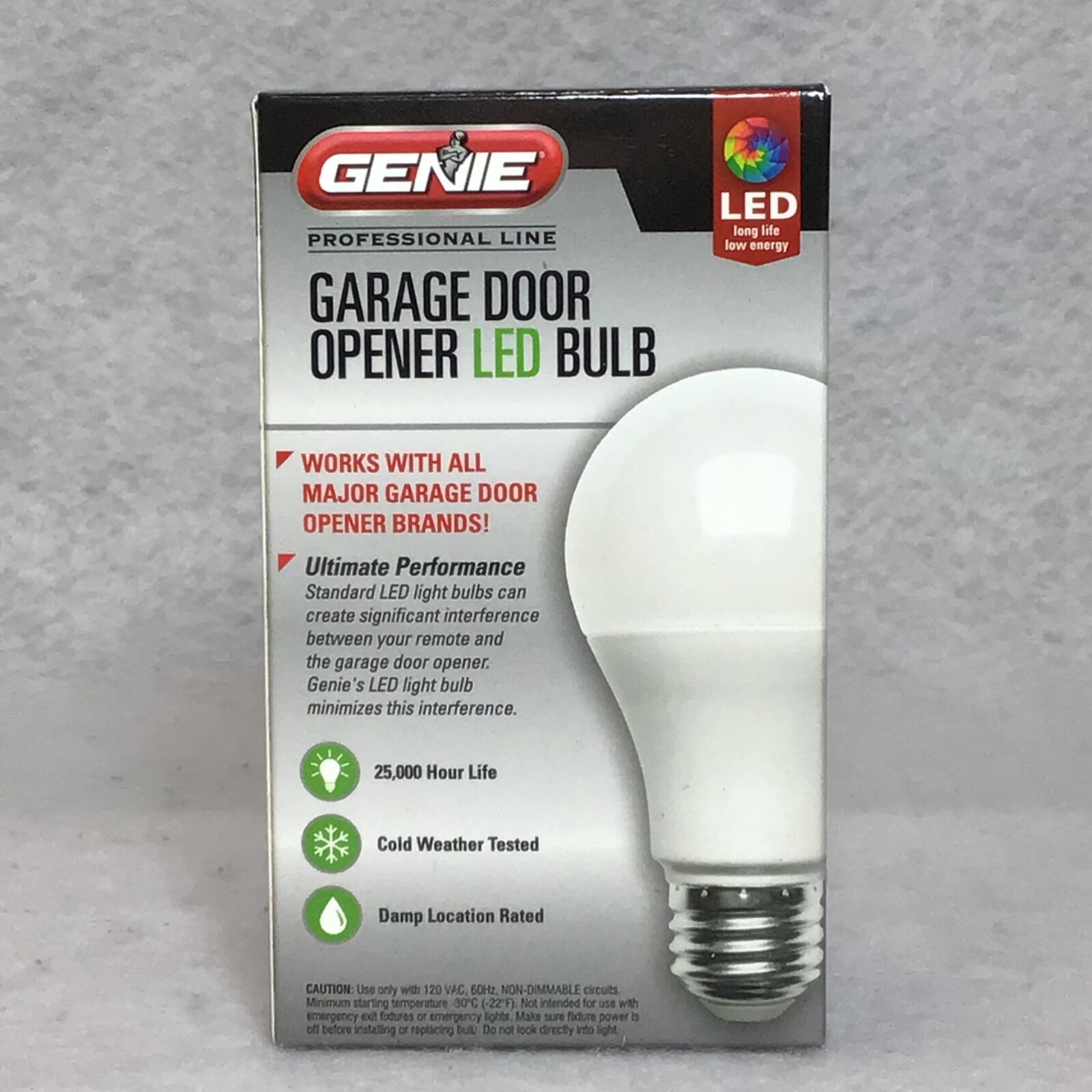 Genie LED Bulb Garage Door Opener 60w Light Equivalent 25,000hrs Universal Motor