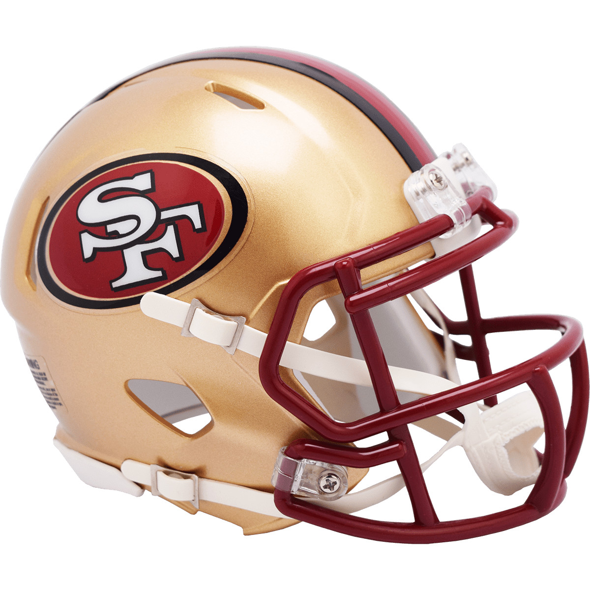 San Francisco 49ers 1996-2008 Throwback Riddell NFL Speed Mini Helmet