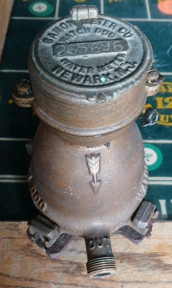 Vintage Gamon Meter Company Watch Dog Water Meter Newark NJ