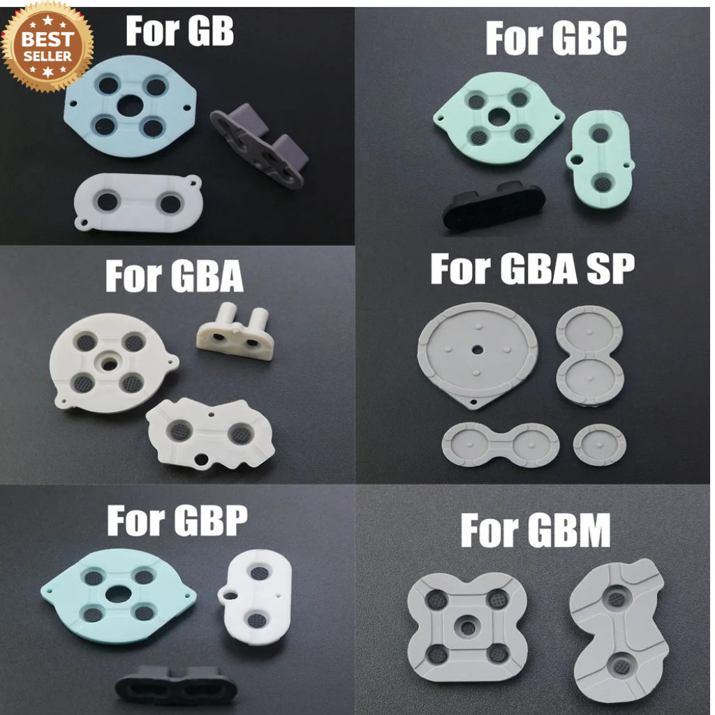 Game Boy Color Replacement Start/Select Button Pads - Silicone Rubber Conductive