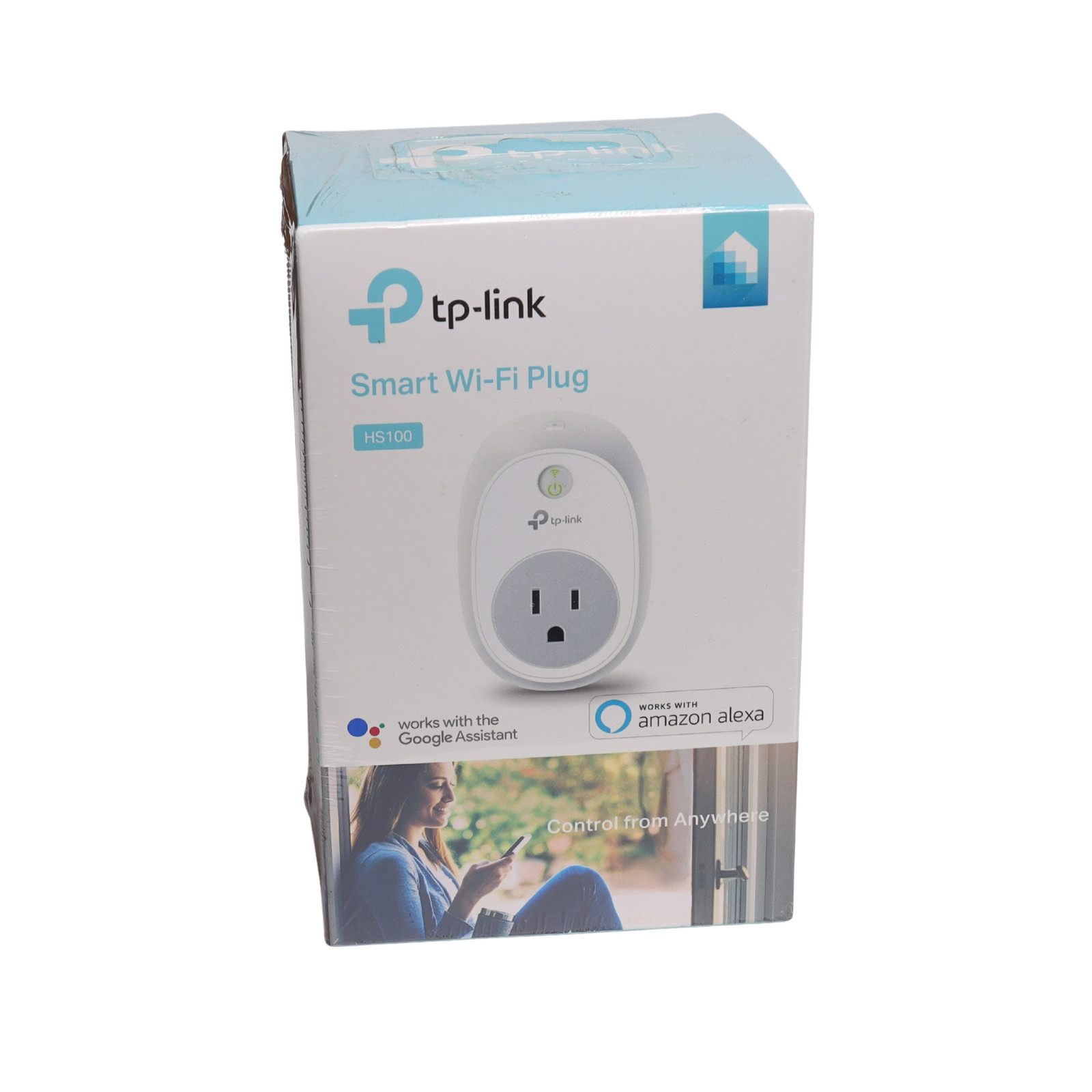 TP-Link HS100 Wi-Fi Smart Plug Works With Amazon -Alexa- Google - Open Box