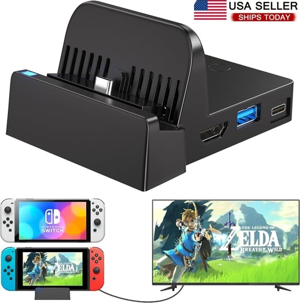 Docking Station for Nintendo Switch Charging TV Dock Station 4K HDMI Adapter
