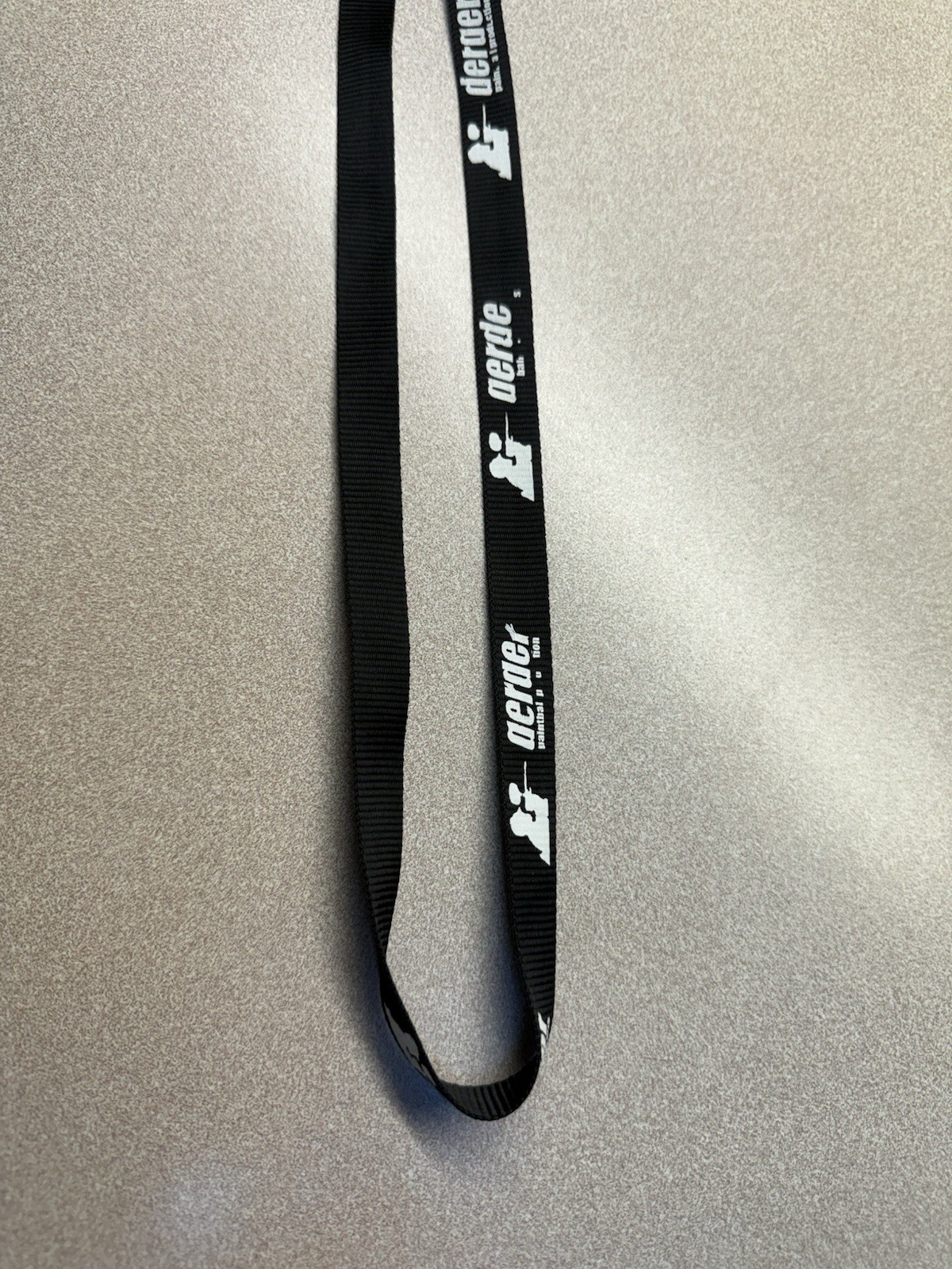 derder Paintball Lanyard Keychain - BLACK