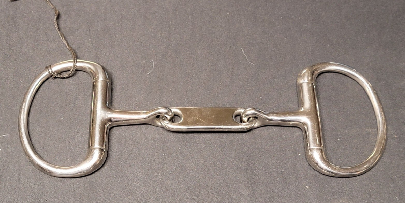 Horse Tack 5 1/2” French Link Mouth Eggbutt Snaffle Bit
