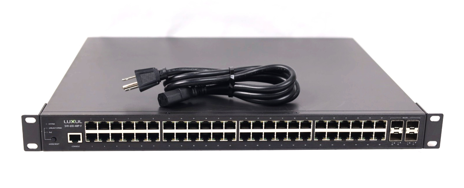 Luxul SW-610-48P-F 48-Port Gb PoE+ L2 L3 Managed Gigabit Switch with 4 SFP+ u793