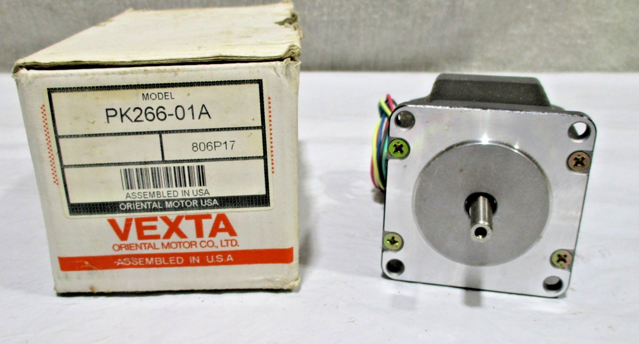 NEW Vexta Motor Oriental Motor PK266 - 01A - 2 Phase - DC 1A - 1.8 Deg