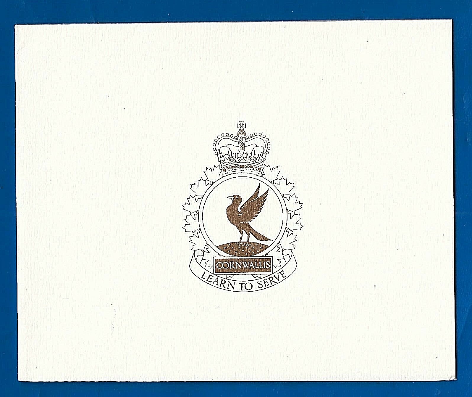 vintage Canada CFB CORNWALLIS 706 Squadron signed Christmas card B