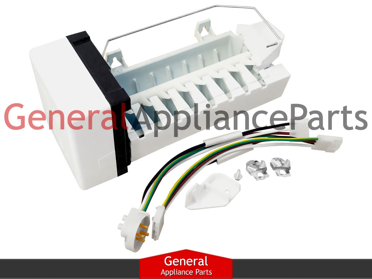 Refrig Icemaker w/Harness Fits Whirlpool Maytag Kenmore # W10190981 W10122533