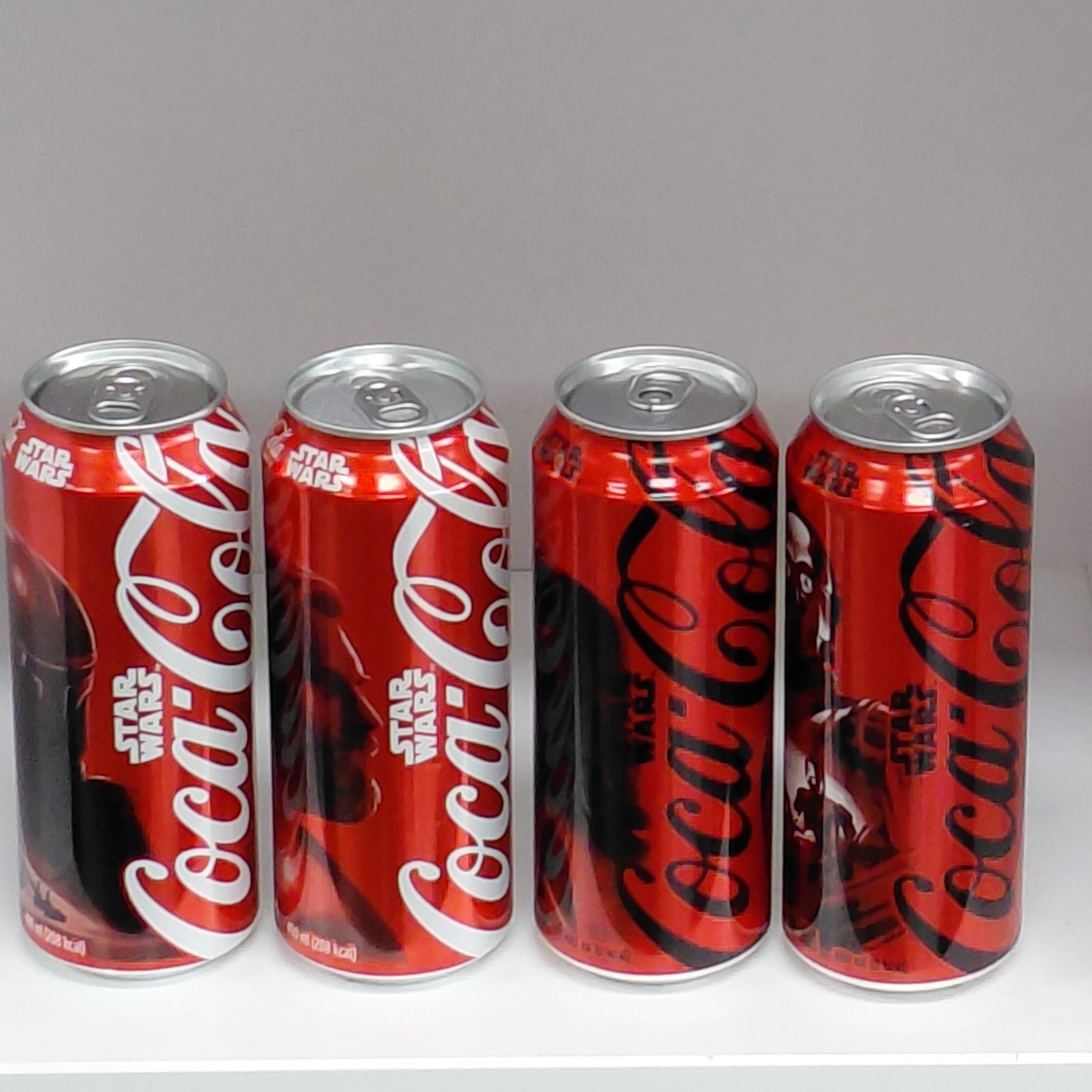 Coca Cola Can Starwars Edition from Korea Empty 490ml. 4pieces set.