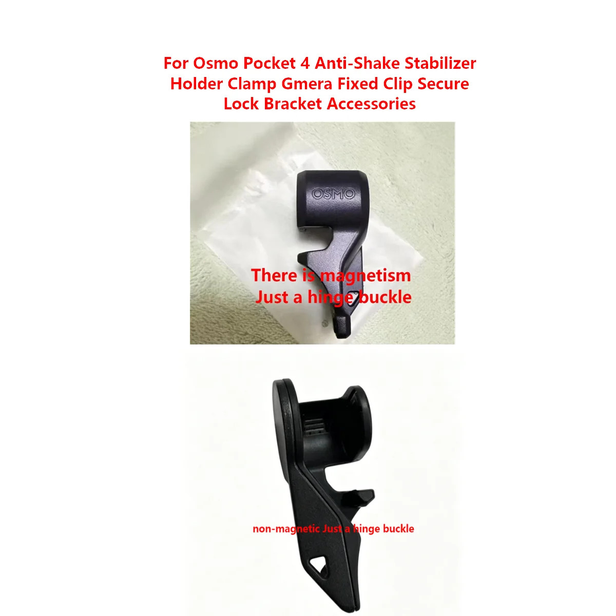 Original Stabilizer Holder Clamp For DJI Osmo Pocket 4 Gimbal Camera Fixed Clip