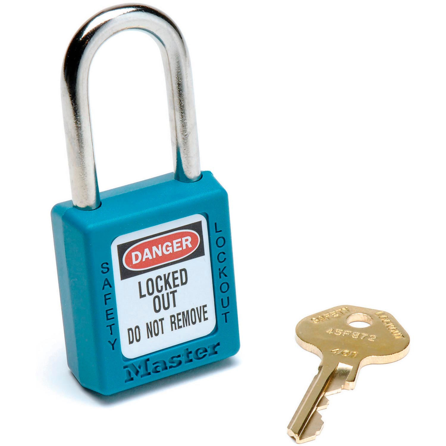 Master Lock Safety 410 Series Zenex Thermoplastic Padlock Teal 1-Pack