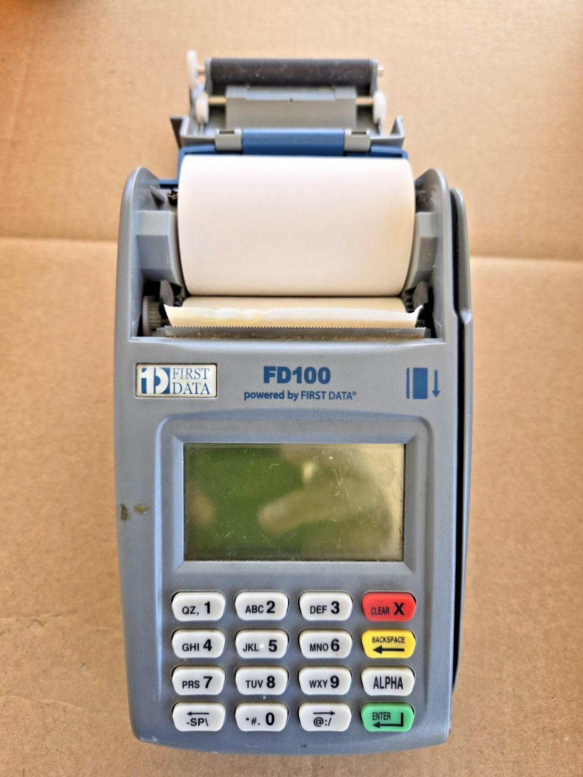 (1) First Data (FD-100) Credit Card Terminal No Power Adapter