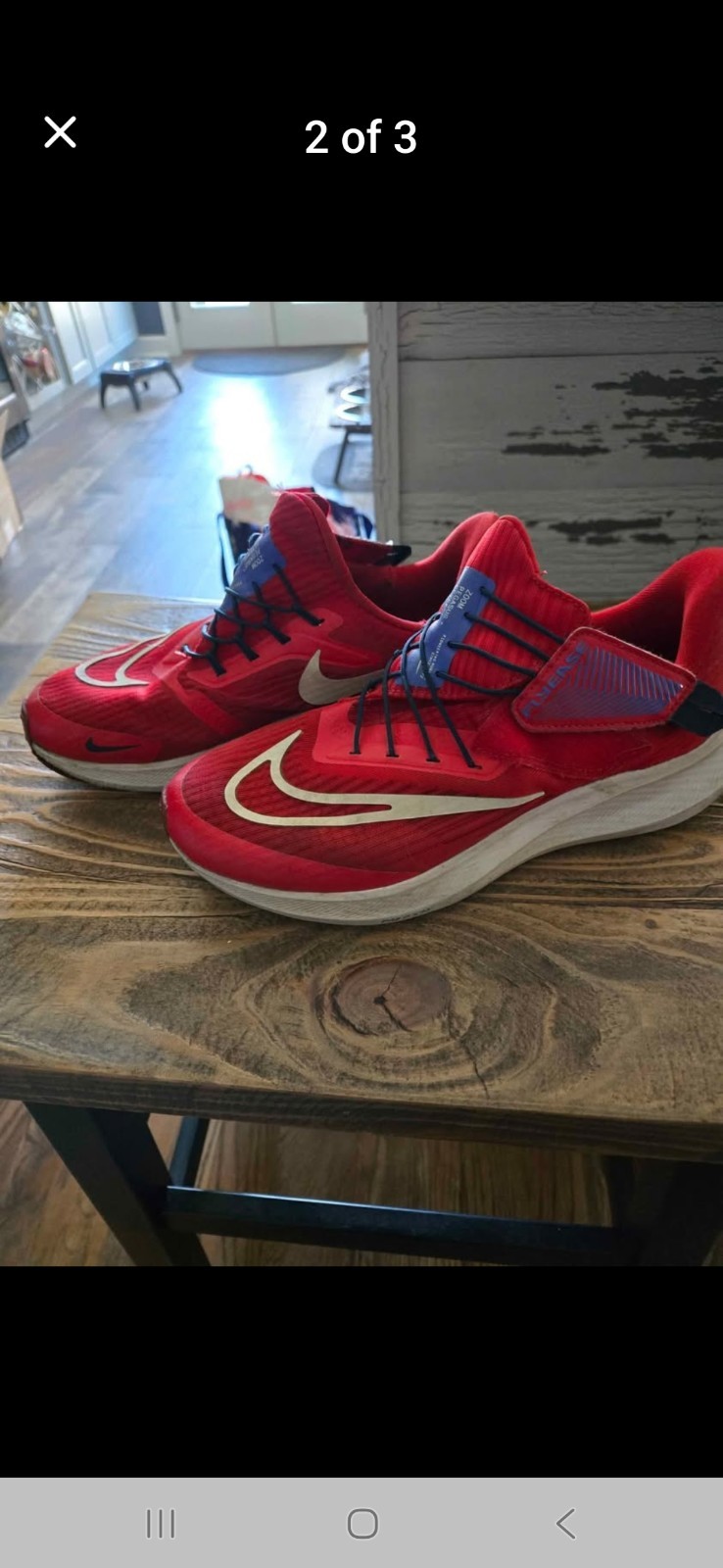 Nike Zoom Pegasus FlyEase Men's Red Running Sneakers DJ7381-601 Size 7