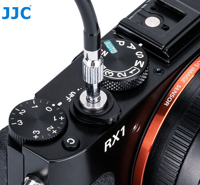 JJC TCR-40S Silver / Black 40cm Premier Threaded Mechanical Cable Release