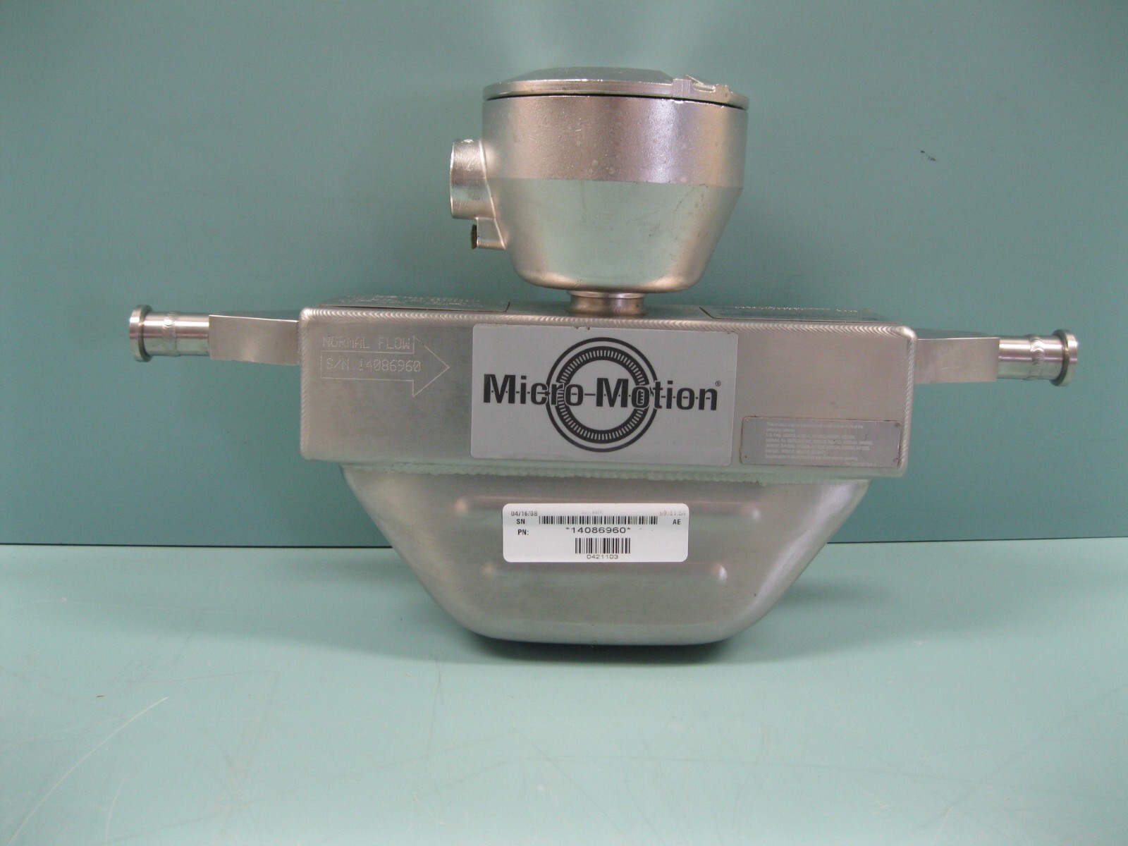 1/2" Micro Motion H025 S121NABAEZZZZ Mass Flow Sensor 700 Core Processor C8