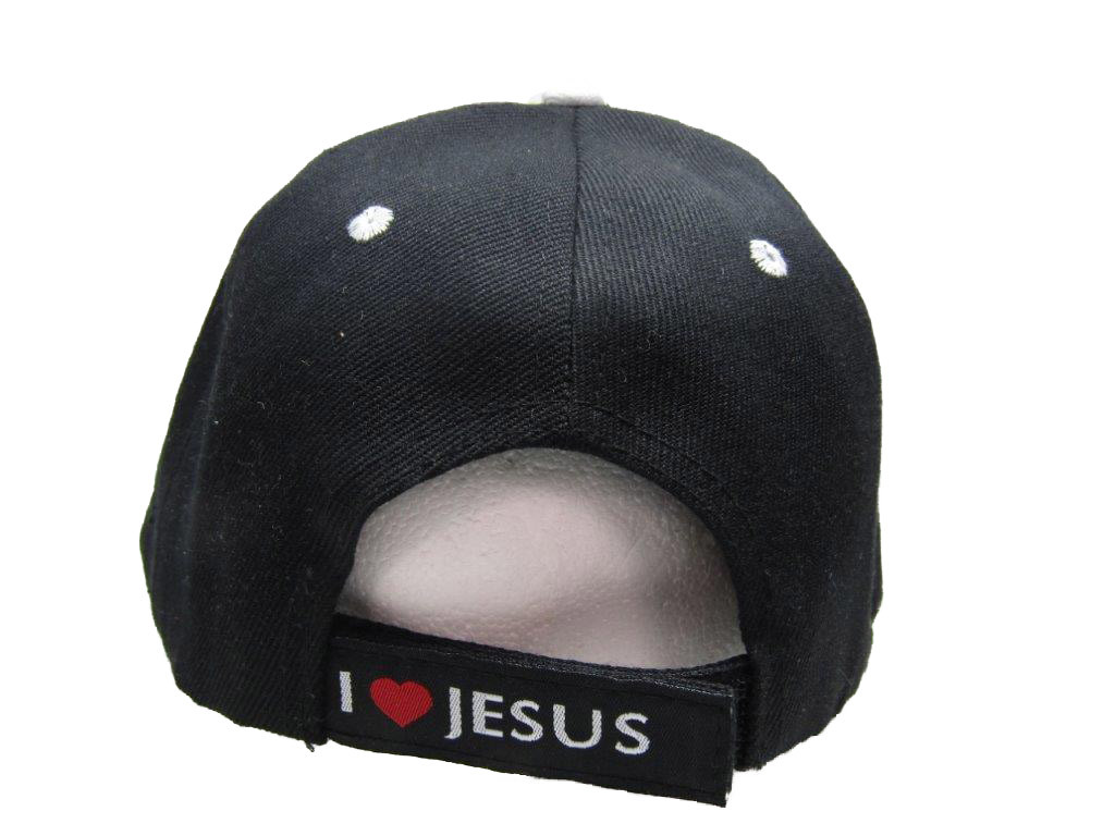 Jesus Is My Boss BLACK Embroidered Hat Cap Unisex Adjustable One Size Fits All