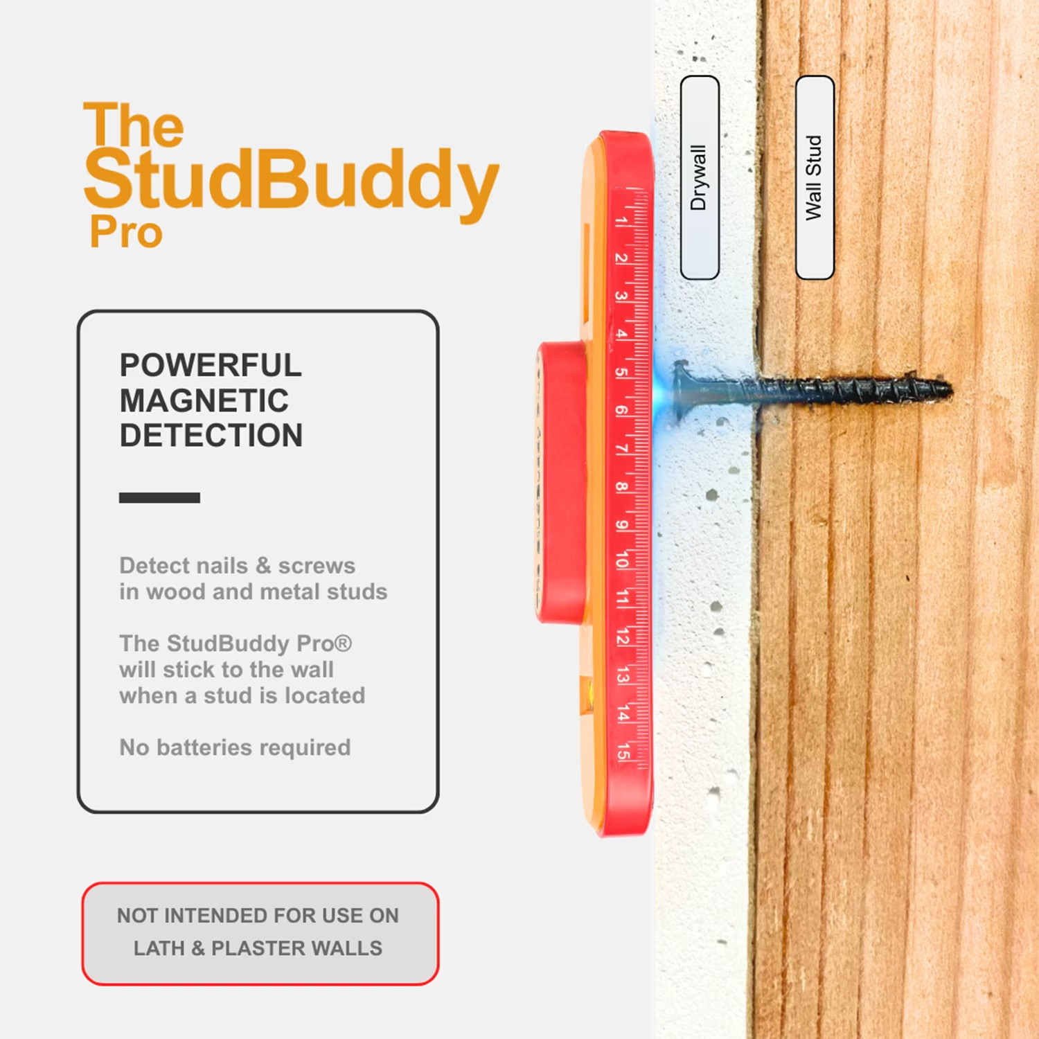 The StudBuddy Pro Magnetic Stud Finder