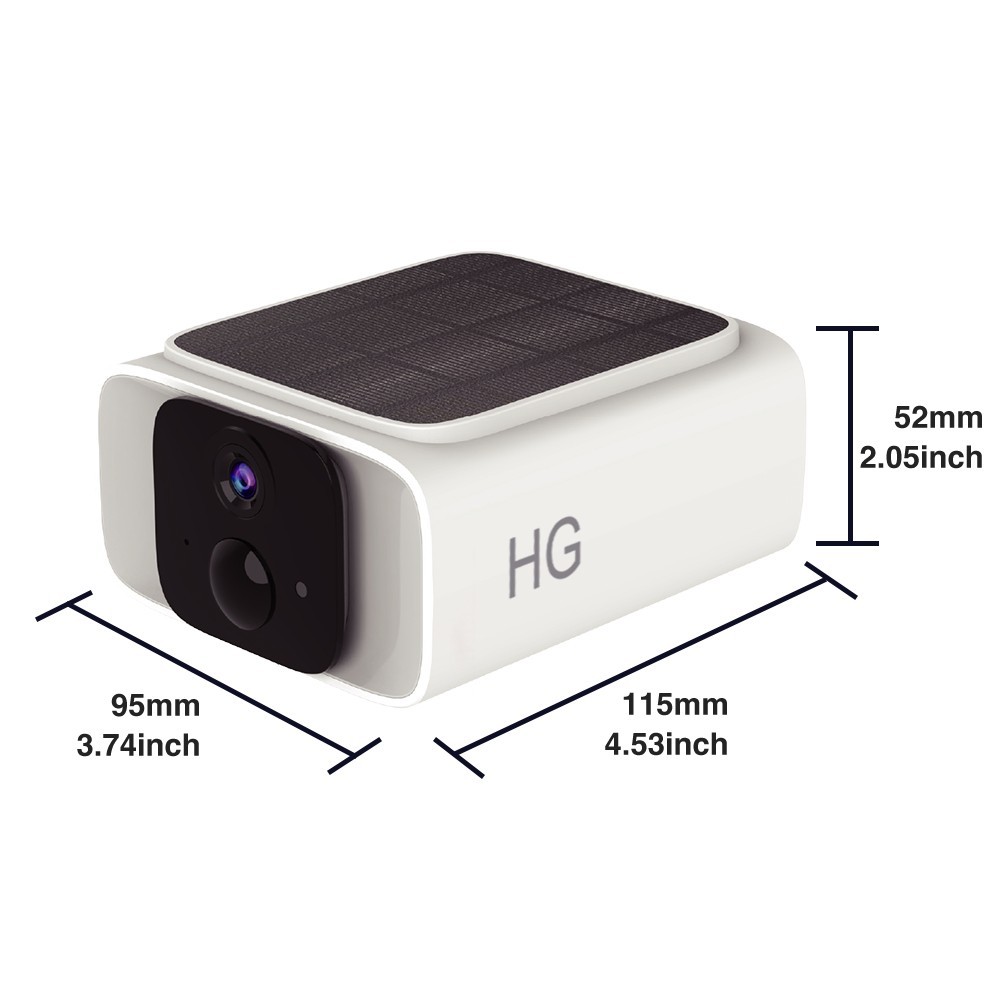 New tech Pre Record Wireless DualBand Solar Battery Power Security Camera 2PACK