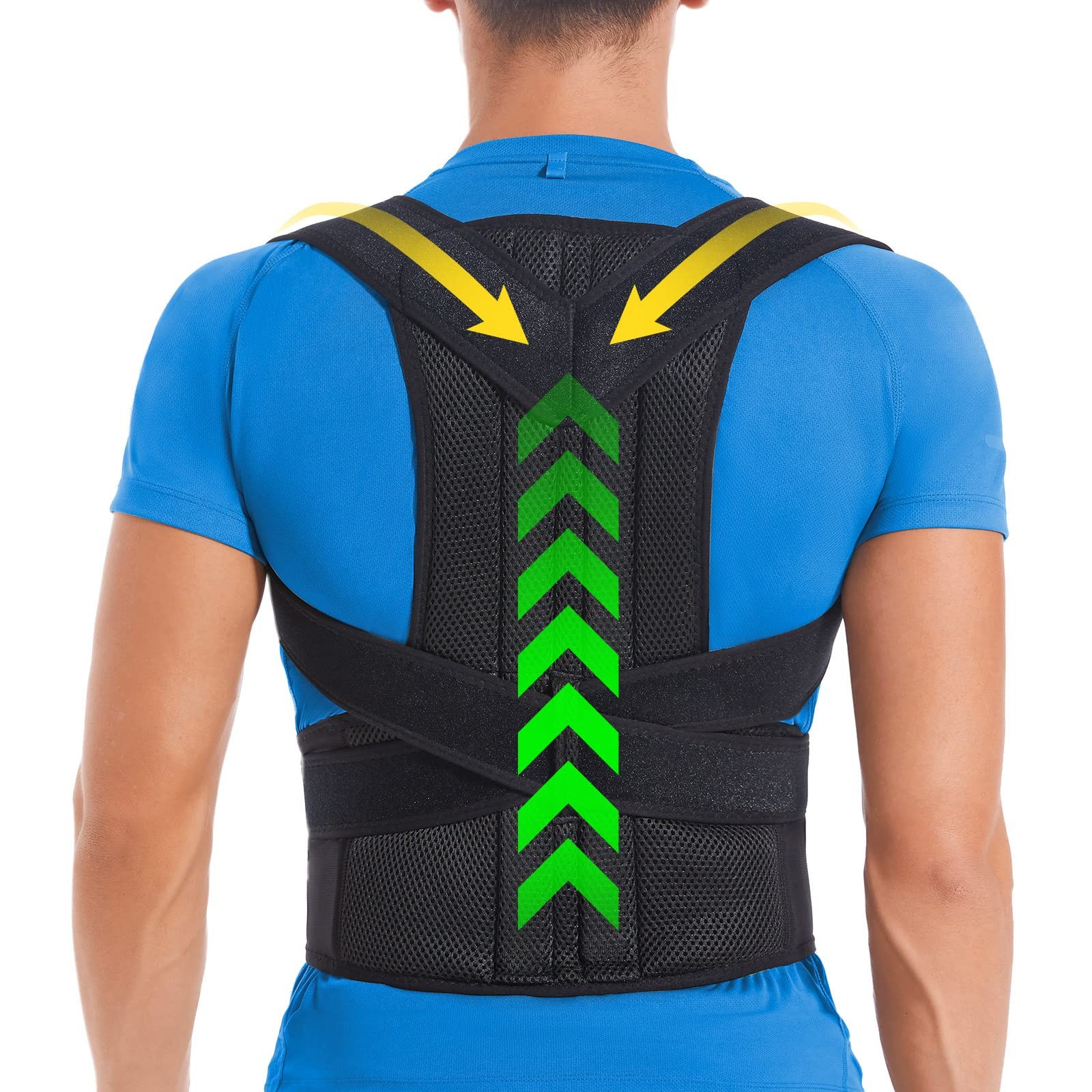 Back Brace Posture Corrector for and Men, Back Braces for Upper and Lower Bac...
