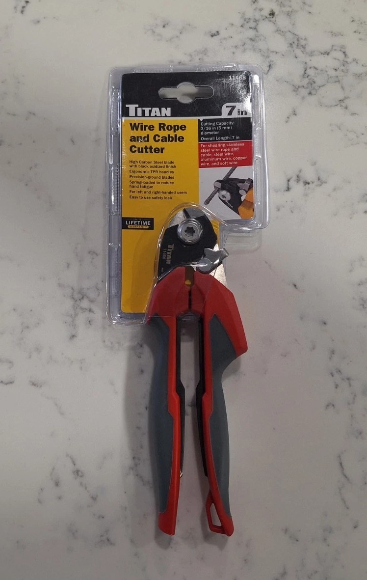 Titan 11468 7-Inch Wire Rope and Cable Cutter