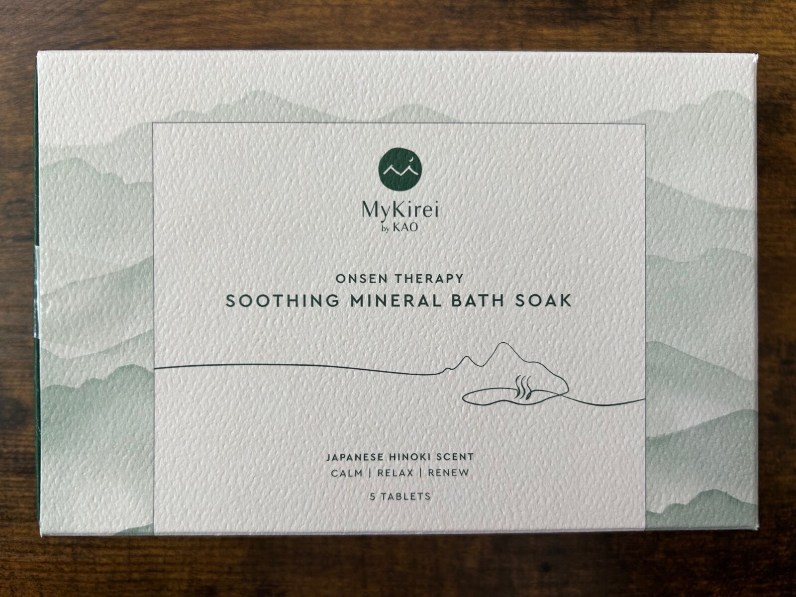 MyKirei by KAO Onsen Therapy Soothing Mineral Bath Soak Tablet Calm Relax Renew