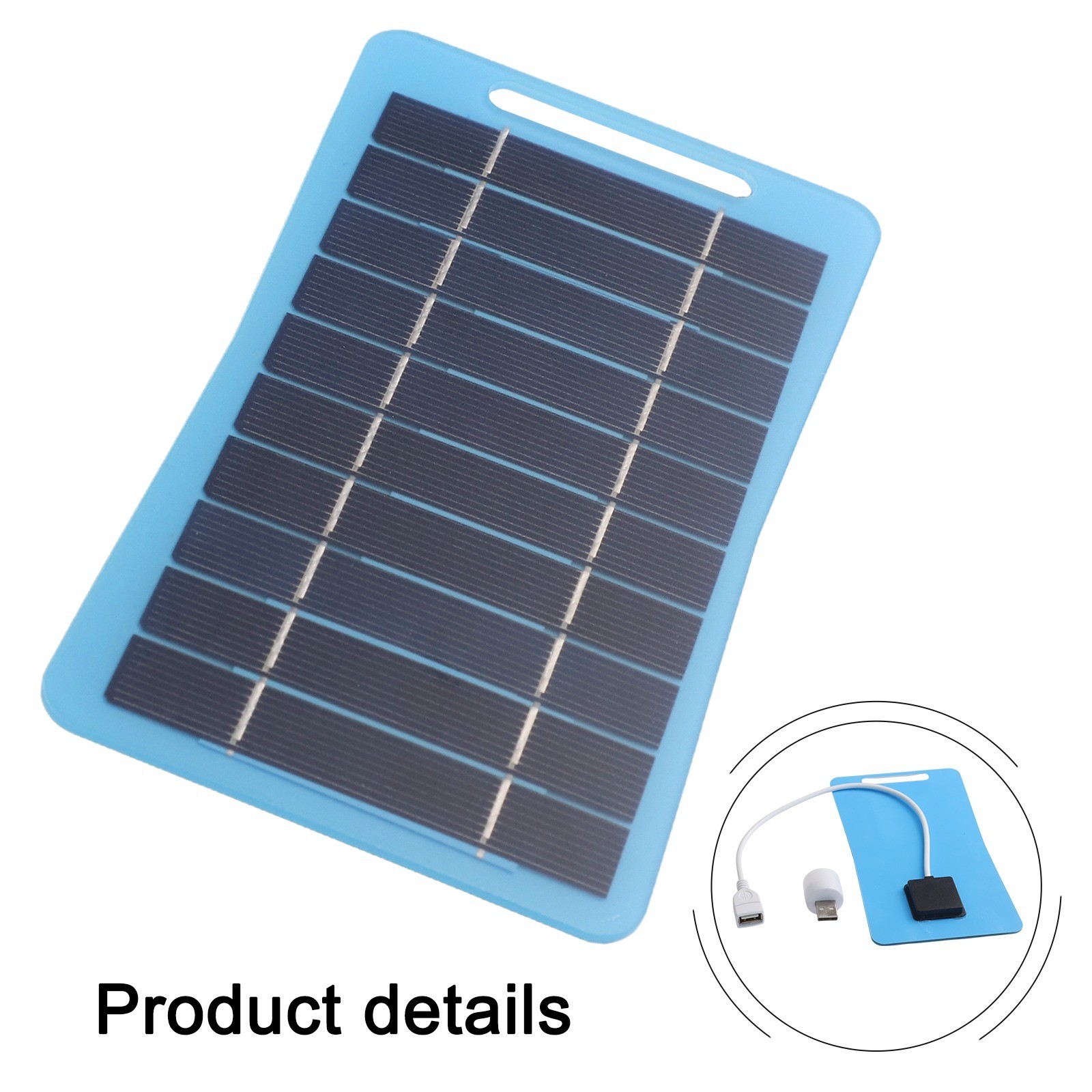 Compact 5W Solar Panel with USB Compatibility Essential Gear for Travelers