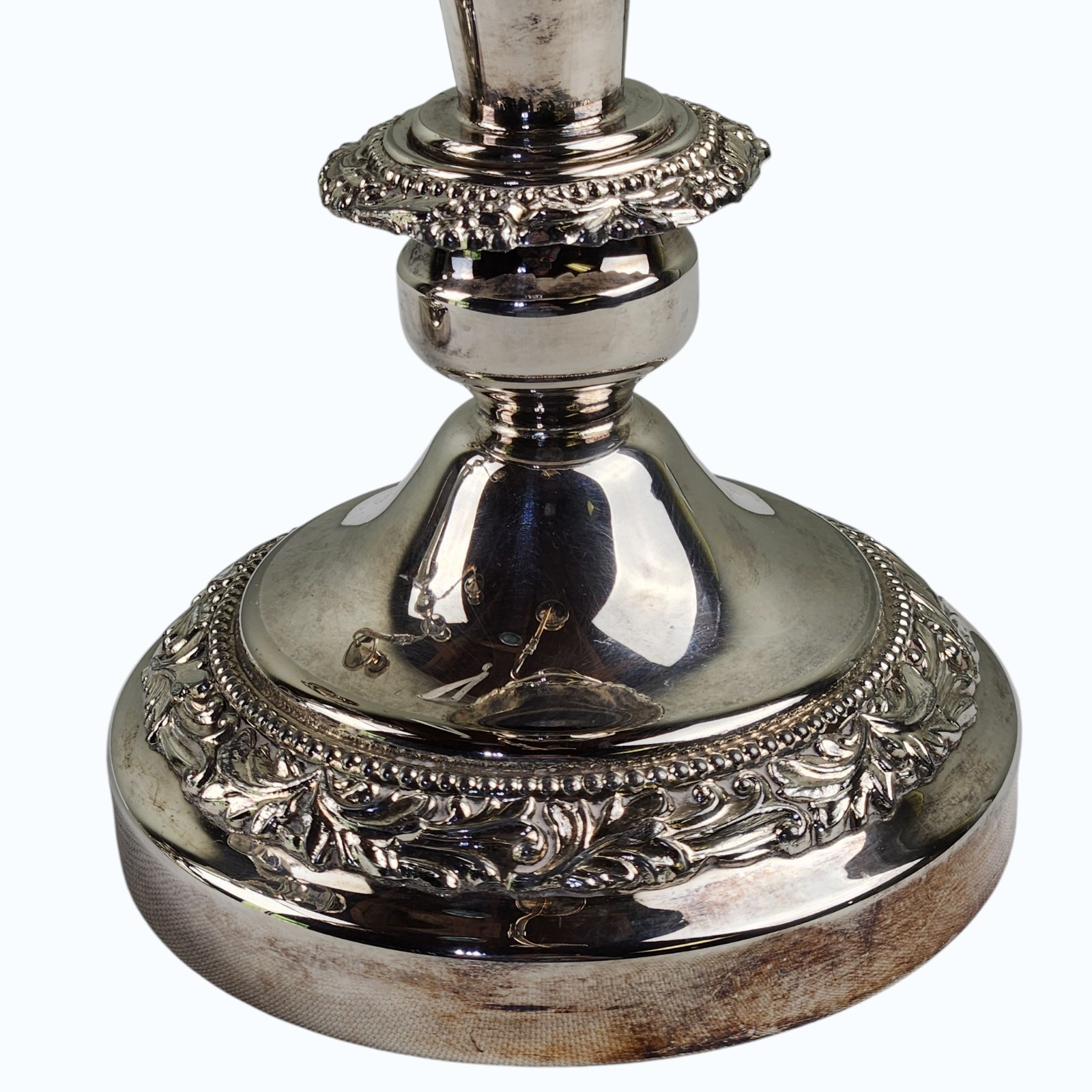 Pr Vtg Silverplate 3‑Light Candelabra Gorham Silver Co Convertible Elegant Decor