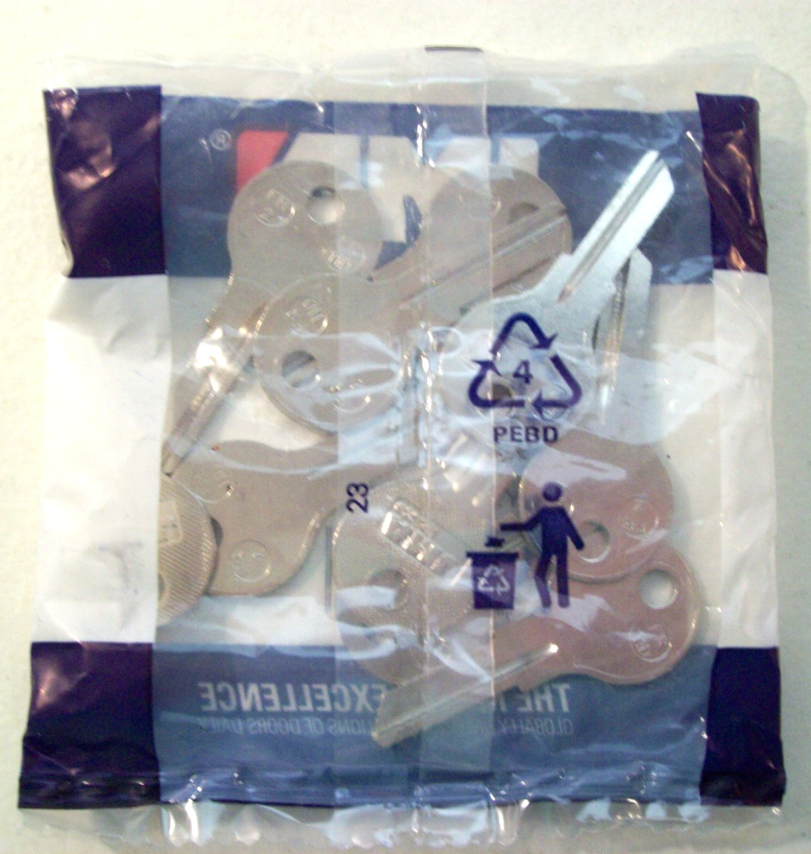 New JMA Fort Key Blanks, 10 Count, FR2, Brass