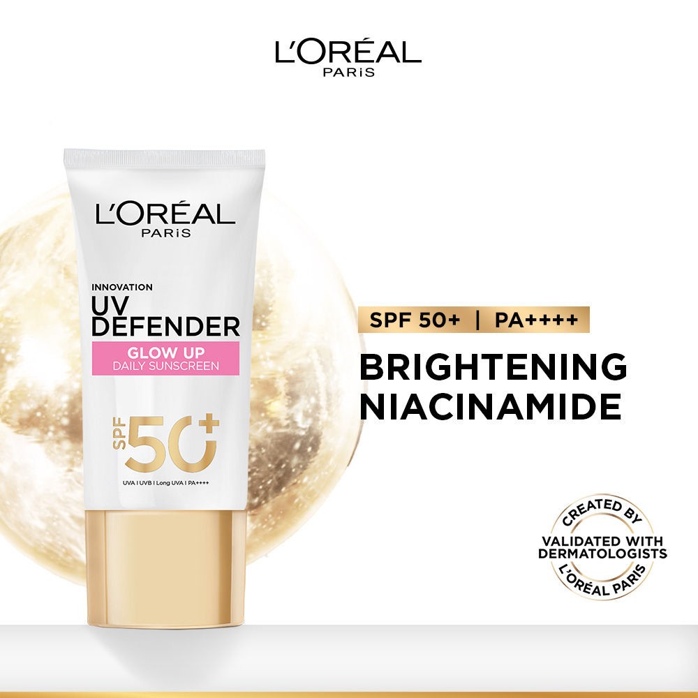 L'Oreal Paris UV Defender Serum Protector Sunscreen With SPF 50+ -Bright & Clear