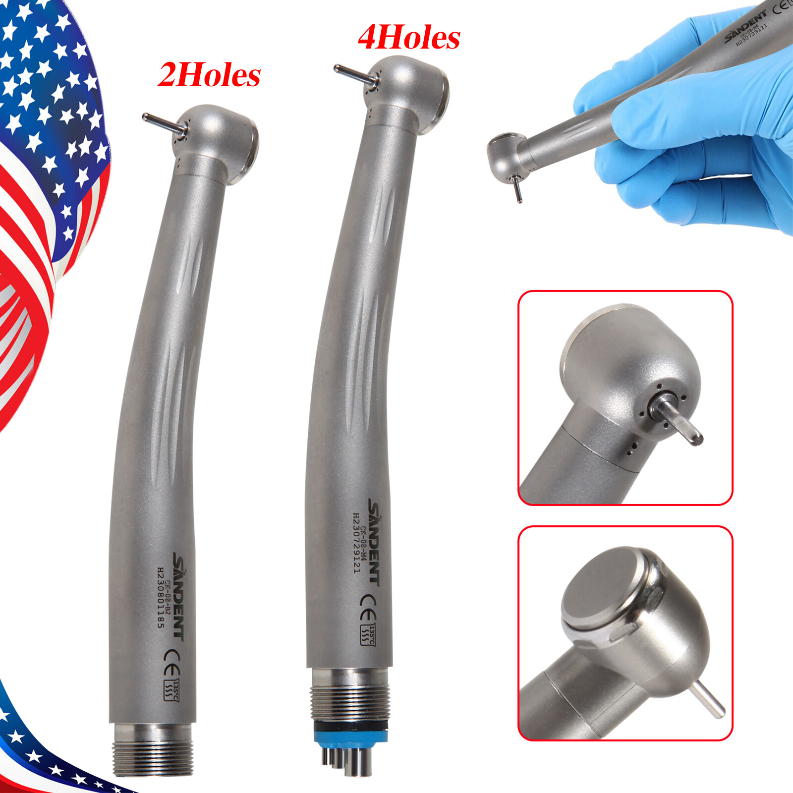 NSK Pana Max Style Dental High Speed Handpiece Standard Ceramic Bearings 2/4Hole