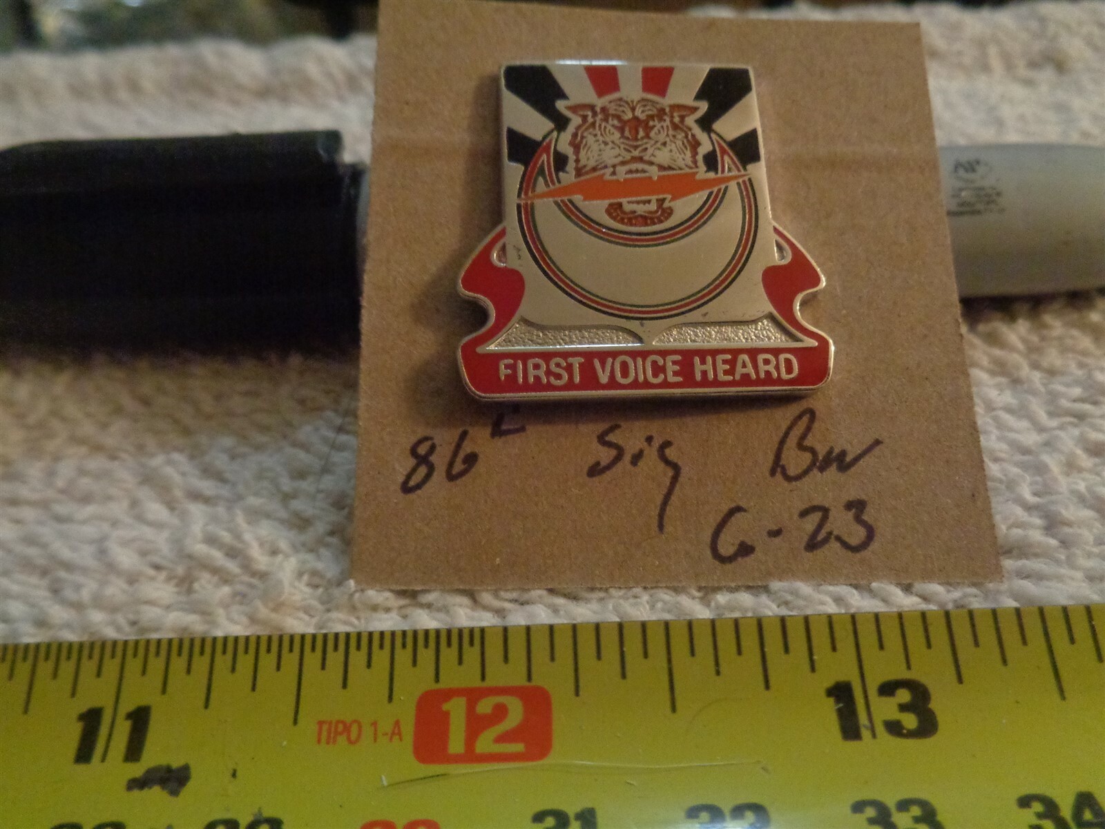 86th Signal Battalion G-23 Unit Crest, DI, DUI (DRAW#H15)