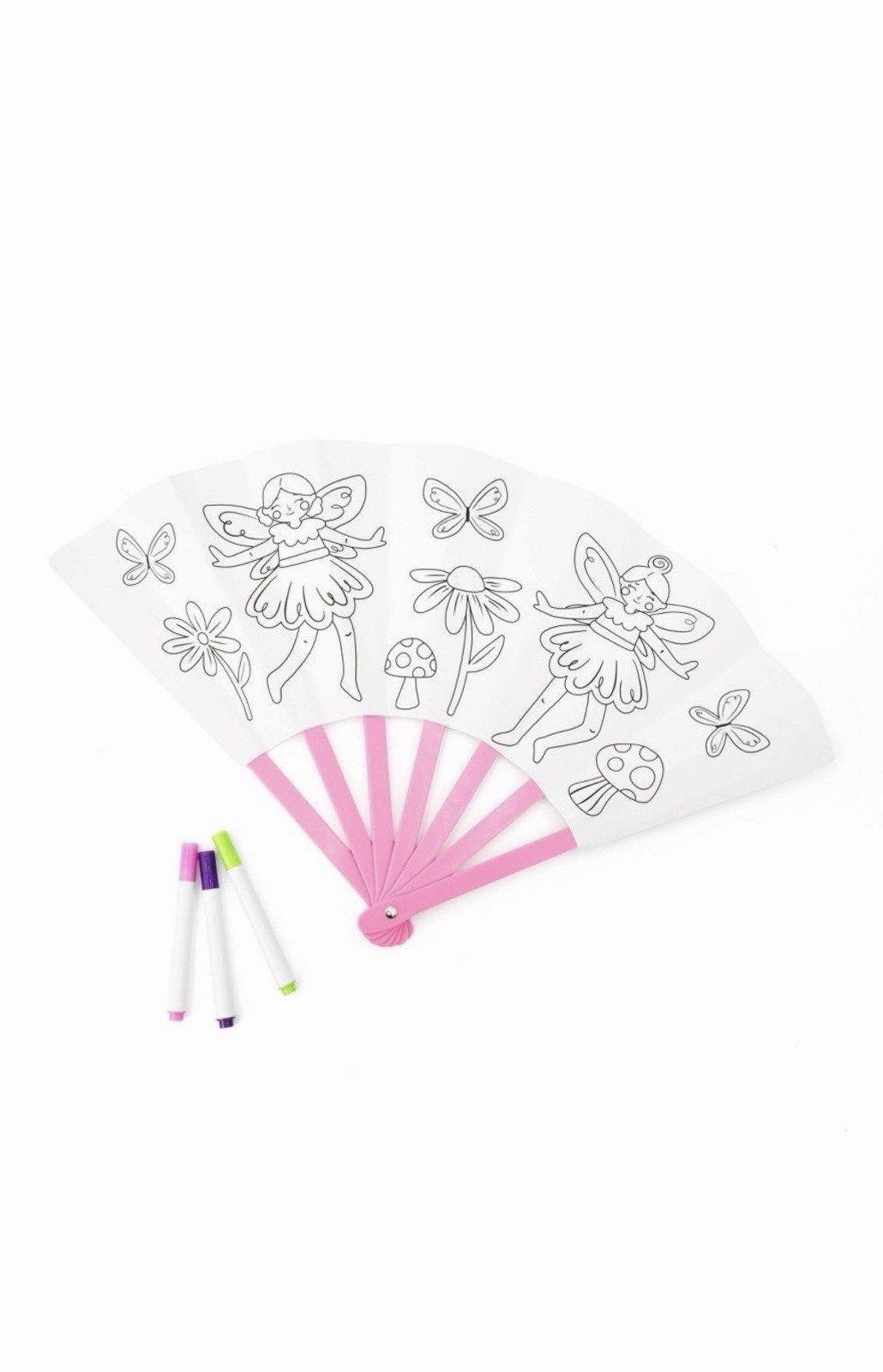 DYI Color Your Own Fan - Fairy