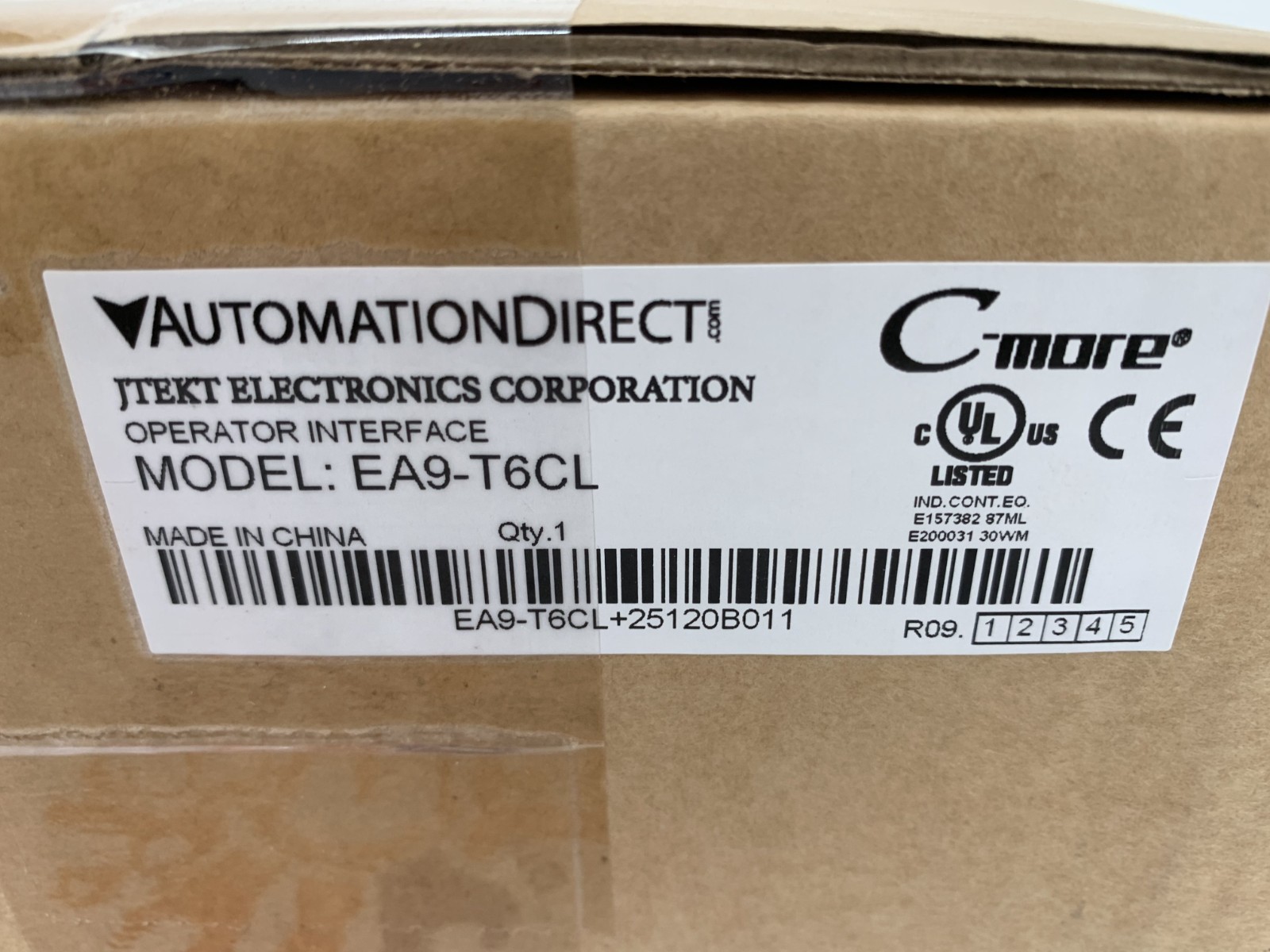 Automation Direct EA9-T6CL 6" Color TFT LCD Touchscreen Operator Interface