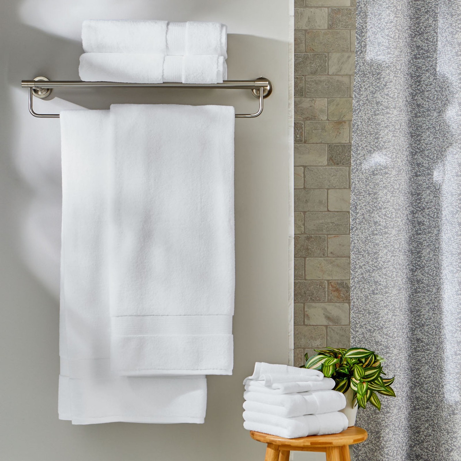 Signature Soft Solid Cotton Bath Sheet Arctic White
