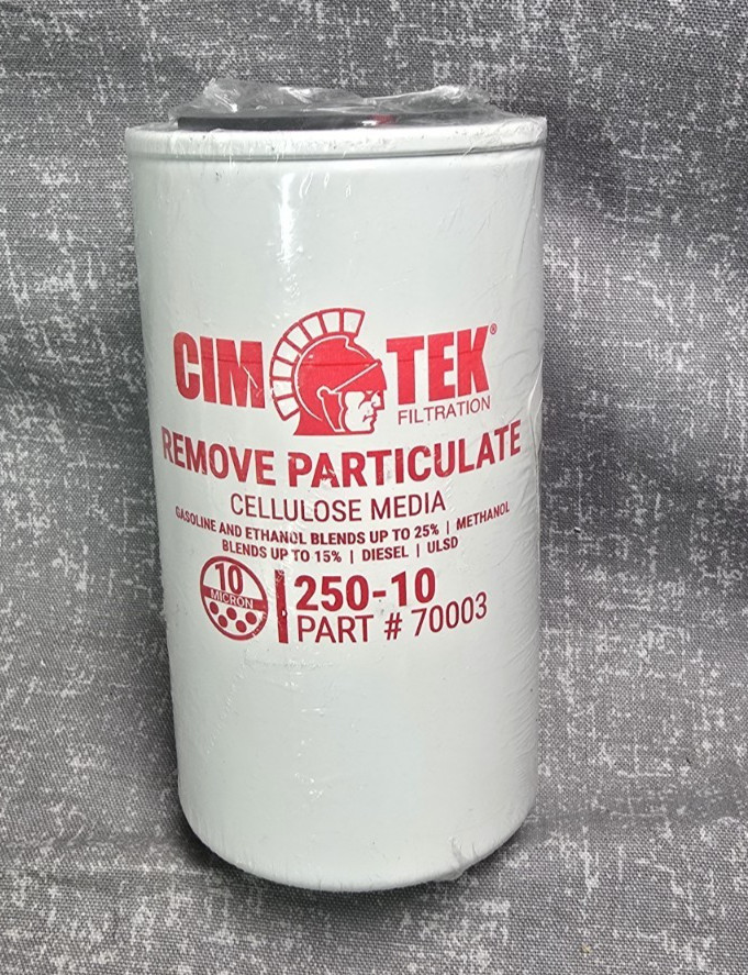 Cim-Tek 70003 10-Micron Particulate Fuel Filter - CIM250E10