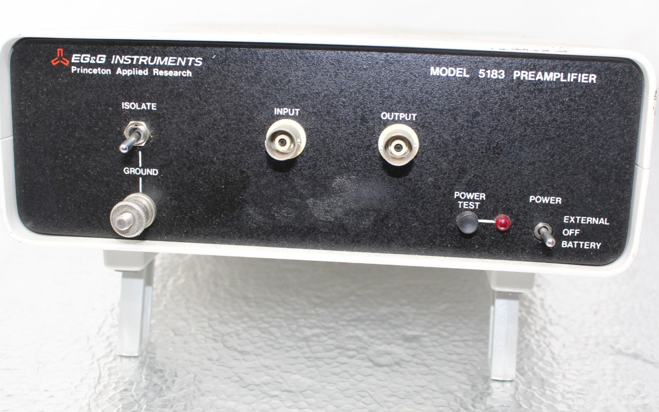 EG&G/Signal Recovery 5183 Low-Noise Voltage Preamplifer / Pre-Amplifier / Note