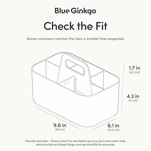 Stackable Organizer Caddy, Rectangle, White, Made in Korea | Portable.