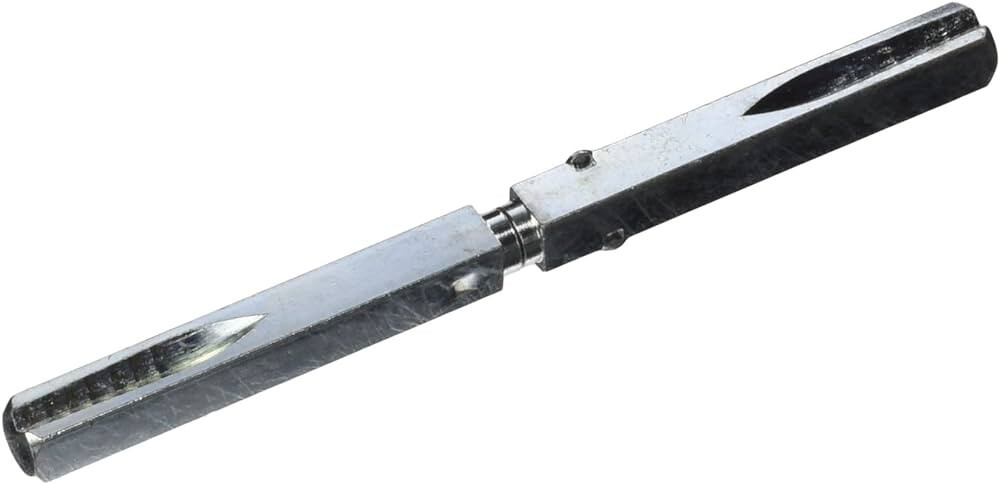 Baldwin Estate 4.5" Broached Spindle - Split, Privacy Zinc 0521 004