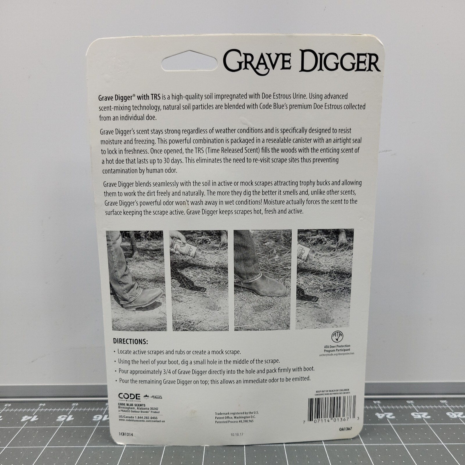New Code Blue Grave Digger Doe Estrous 12 oz #A1367