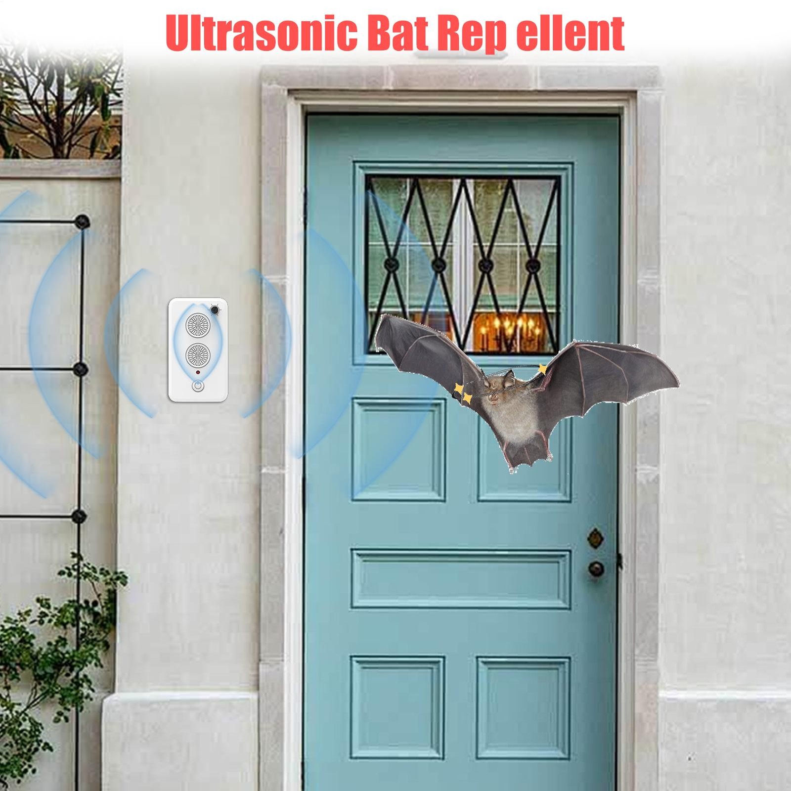 Ultrasonic Bat Repeller Device Electric Animal Trap Bird Defense System For Home