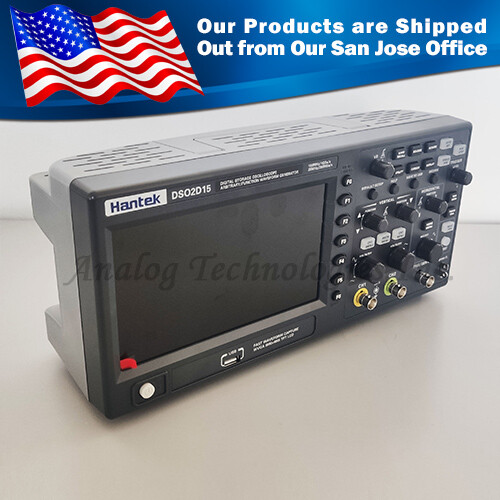Hantek DSO2D15 2Ch  150MHz+1Ch 25MHz 1GSa/S Digital Storage Oscilloscope AWG