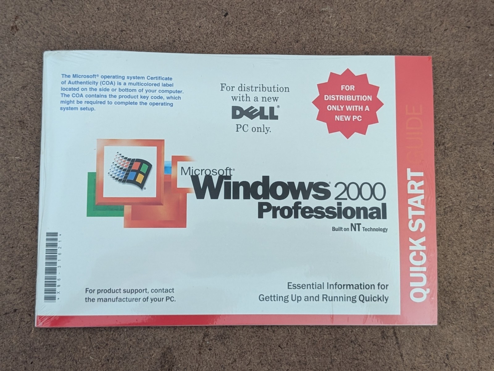 Dell Microsoft Windows 2000 Professional Reinstallation CD W2K+SP3 New