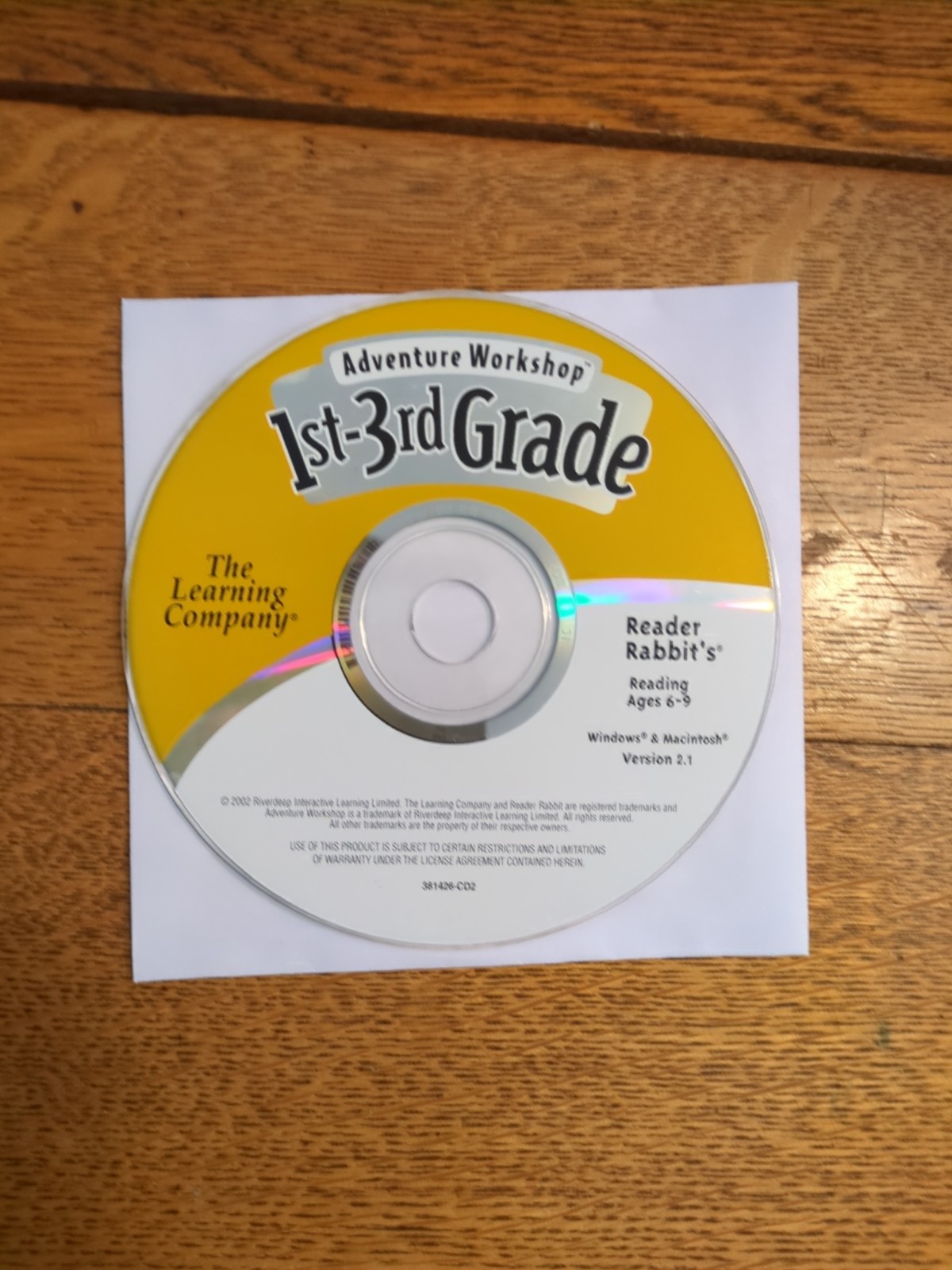 Adventure Workshop 1st-3rd Grade 2002 reader rabbit's reading Win/Mac disc only