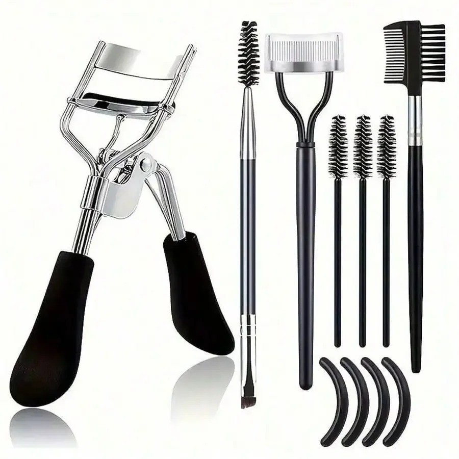 11-In-1 Eyelash Curler Kit Stainless Steel Lash Comb Brush Separator Tool Set