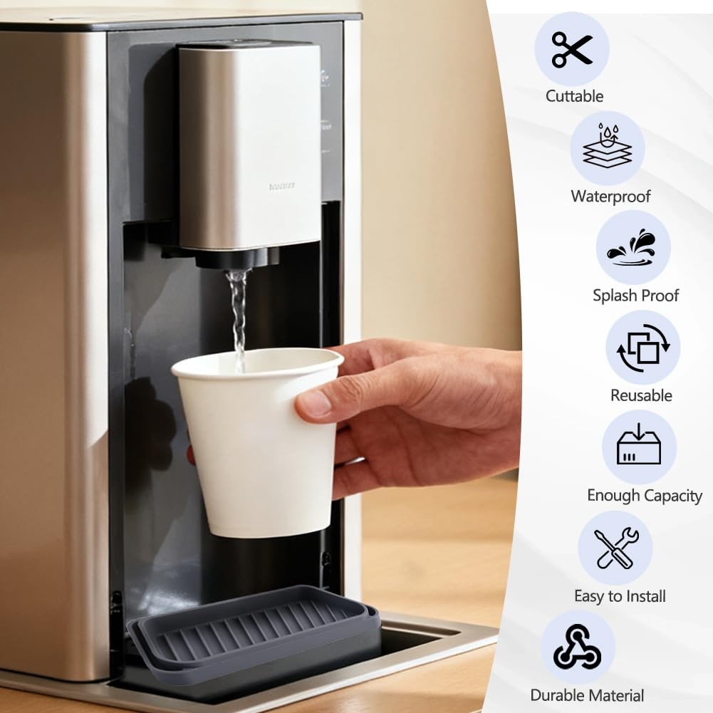 Cuttable Silicone Drip Tray Absorbent Quick Compatible with Samsung/Whirlpool/GE