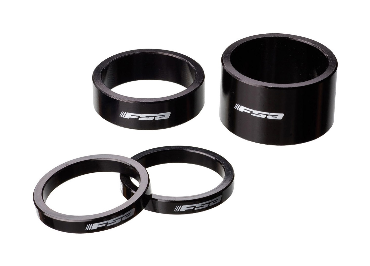 FSA Aluminium spacer o 1 1/8 mm o 3 mm o laser logo o 1 piece