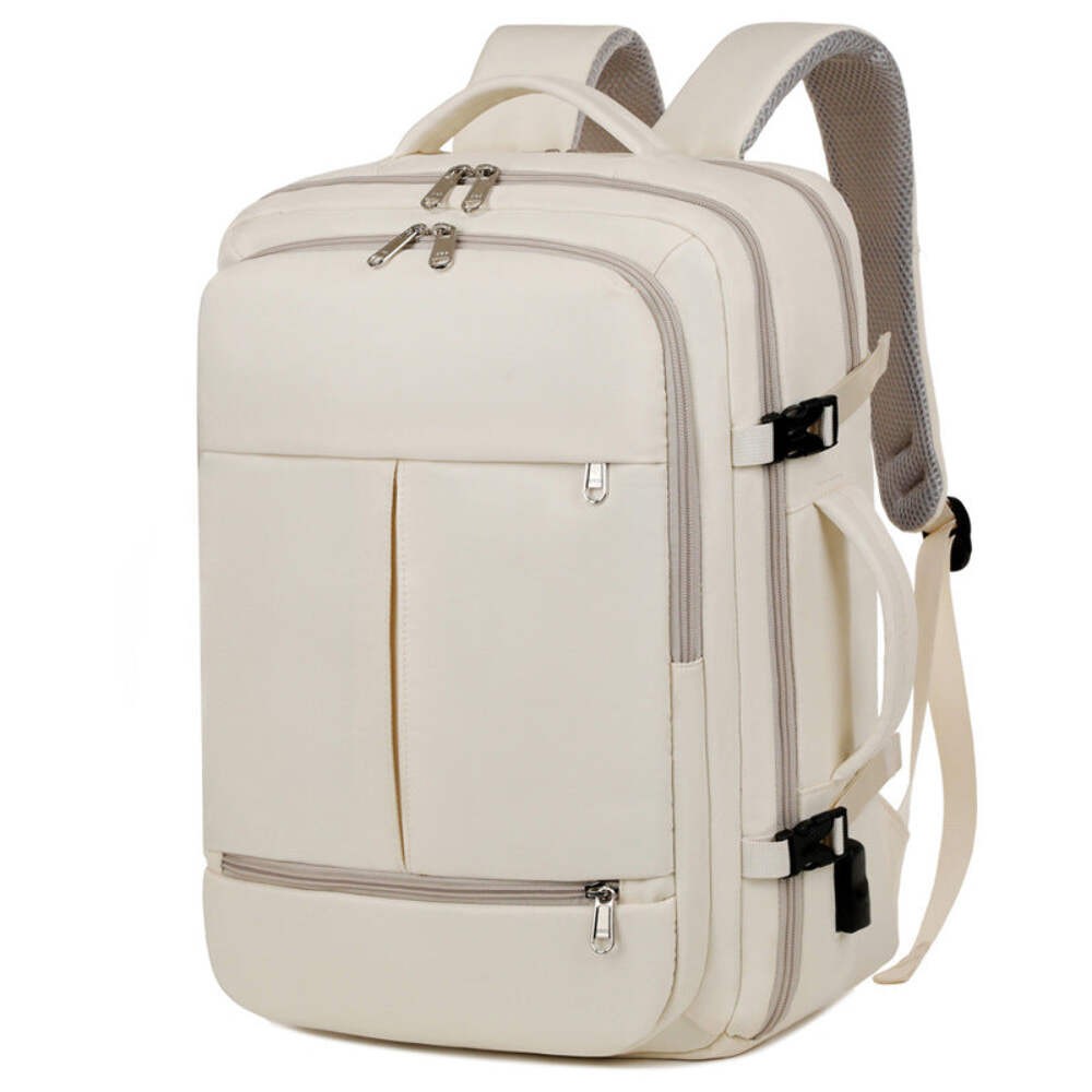 Large Capacity Backpack For Women Men Multiple Pockets And Zippers Versatile Com